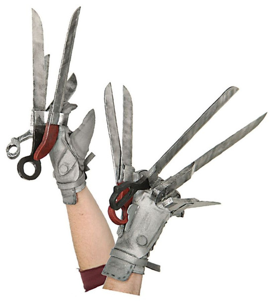 Deluxe Edward Scissorhands Gloves Adult