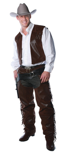 Cowboy Vest & Chaps Set Adult