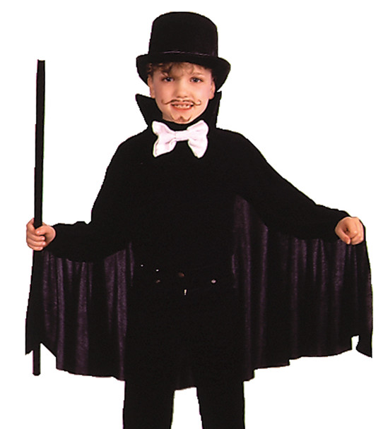 26" Black Cape With Collar Child Costume