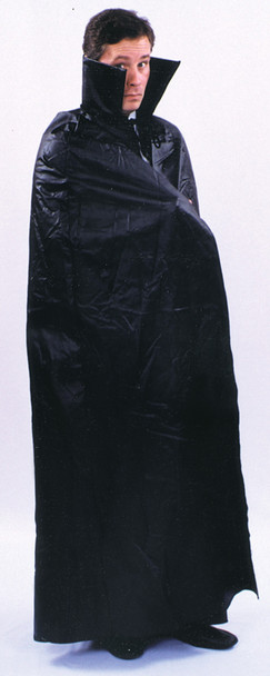 45" Floor Length Black Cape Adult