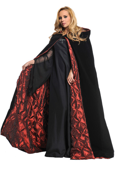 63" Cape Deluxe Velvet/Ember Cape Adult