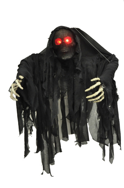 21" Hanging Black Wrapped Ghoul