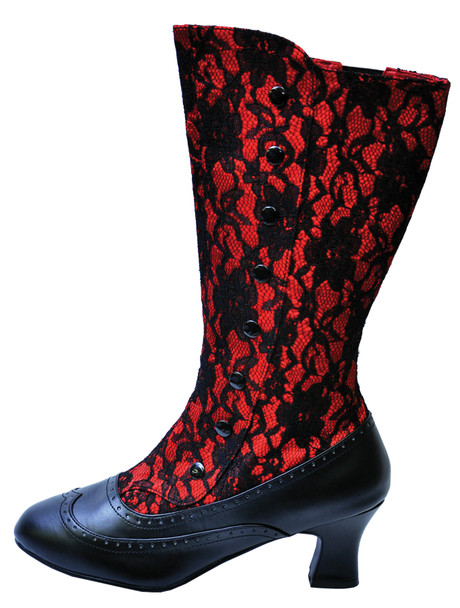 Women's Spooky Red Boots Size (10)