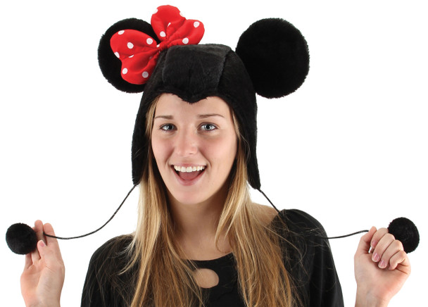 Minnie Mouse Hoodie Hat Adult