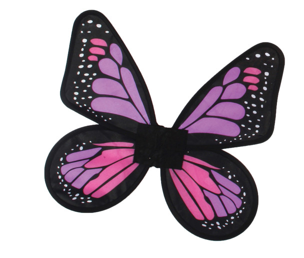 Girl's Wings Butterfly Satin Child Costume Pink