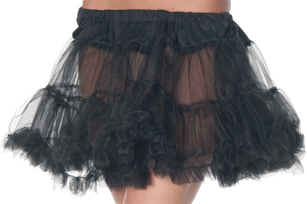 Women's Petticoat Tutu Adult Black