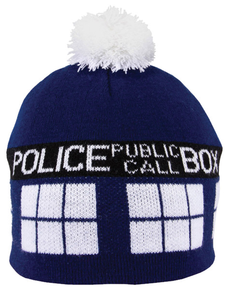 Doctor Who Tardis Pom Beanie Adult