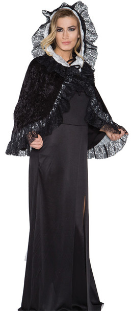 Gray Lace Capelet Adult