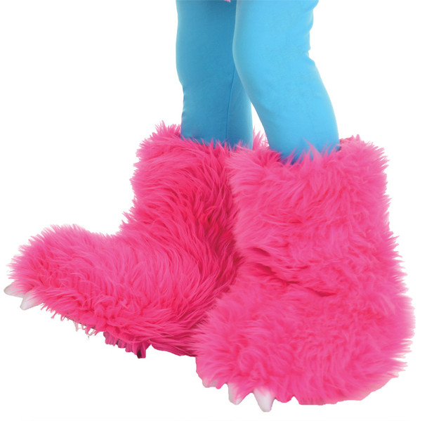 Girl's Monster Boots Tops Child Costume Hot Pink