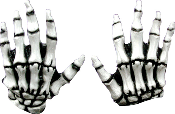 Junior Skeleton White Latex Hands Adult