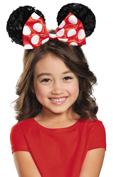 Minnie Red Sequin Ears Child Costume