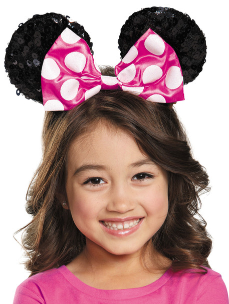 Pink Minnie Sequin Ears Child Costume