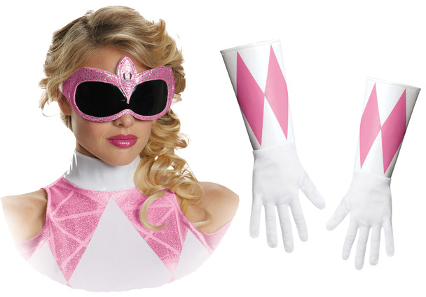Pink Power Ranger Accessory Kit-Mighty Morphin Adult
