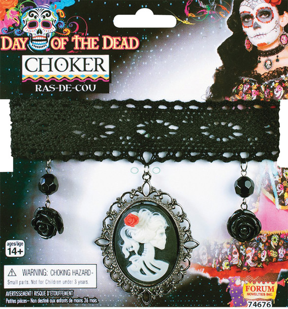 Day Of The Dead Choker Adult