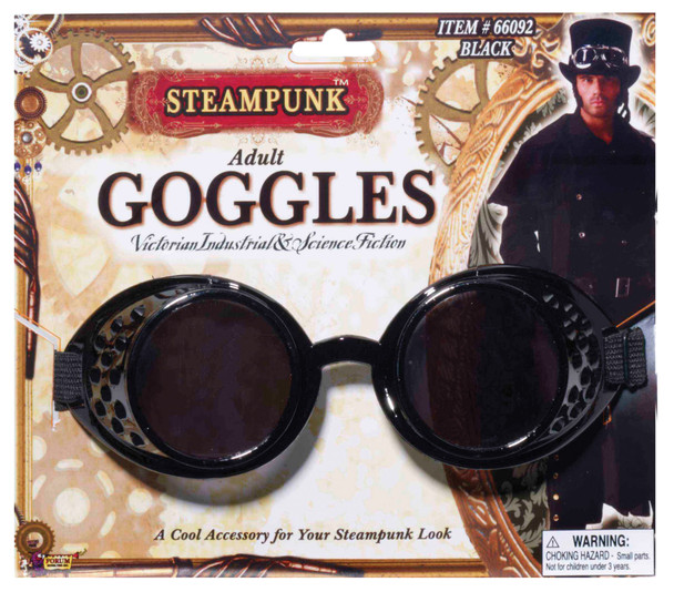 Steampunk Goggles Adult Black