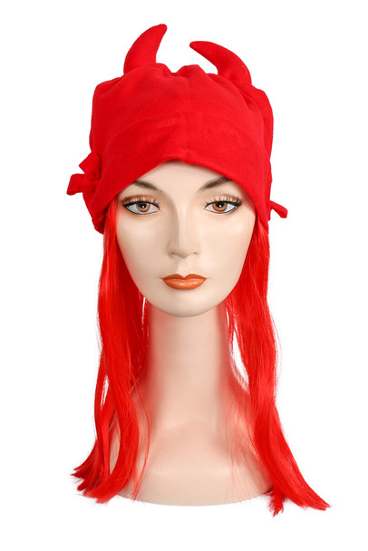 Women's Devil Hat Hairpiece Wig