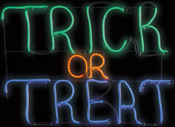 Light Glo-Trick Or Treat Sign