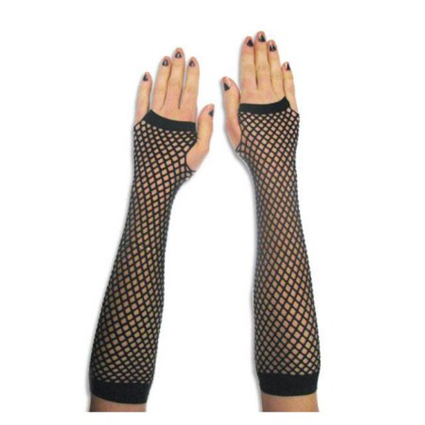 Gloves Fingerless Fishnet Adult-798735