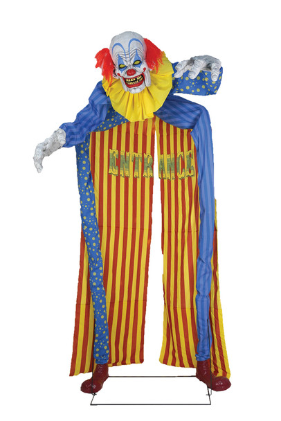 Looming Clown Animated Archway Prop