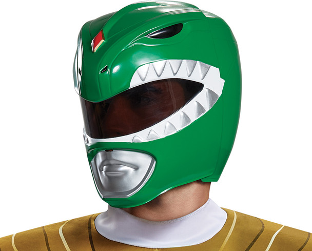 Green Ranger Helmet-Mighty Morphin Adult