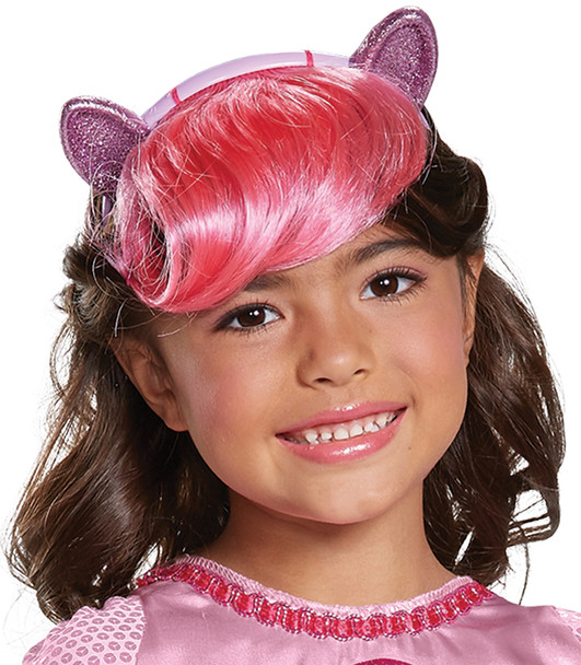 Pinkie Pie Head-Piece With Hair-My Little Pony Child Costume Pinkie Pie Head-Piece With Hair-My Little Pony Child Costume