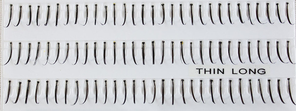 Women's Eyelashes Individual Long Black