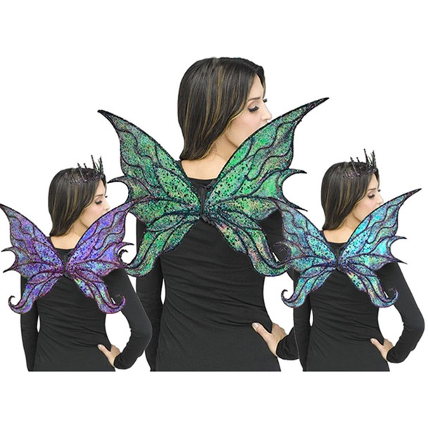 Women's Glitter Fairy Wings Blue