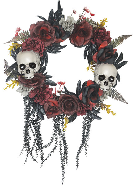 Wreath Skull Roses