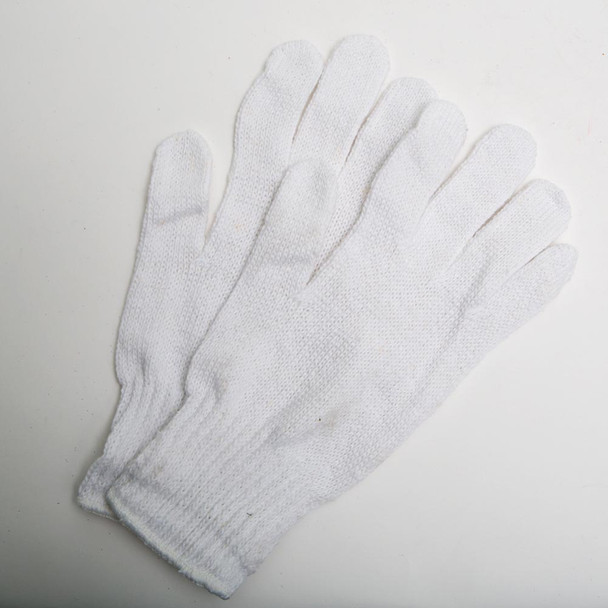 Santa Gloves White Knit