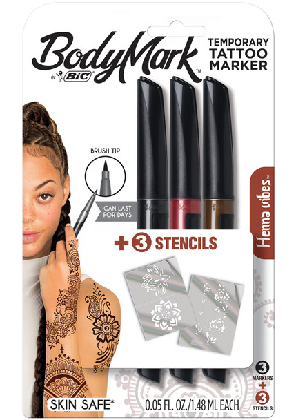 Bodymark Tattoos Henna 3 Colors