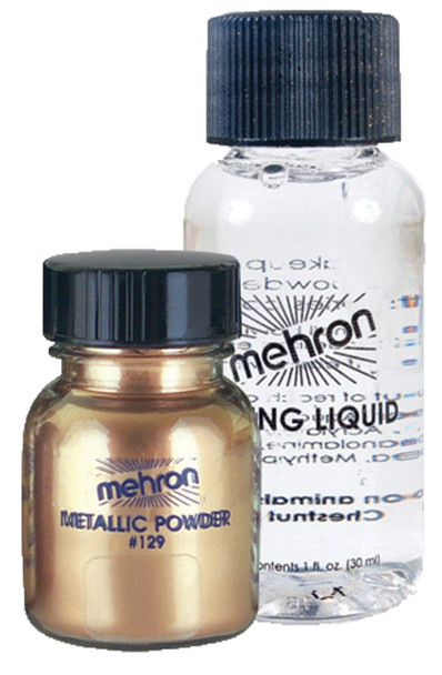 Metallic Gold Mixing Liquid Powder 1oz.