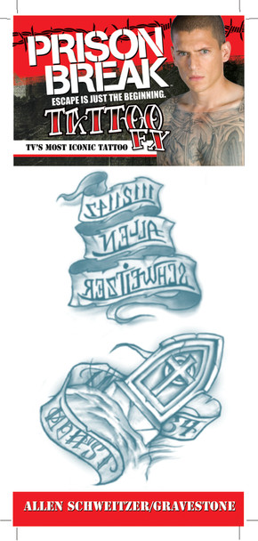 Prison Break Schweitzer/Grvstn Tattoos Adult