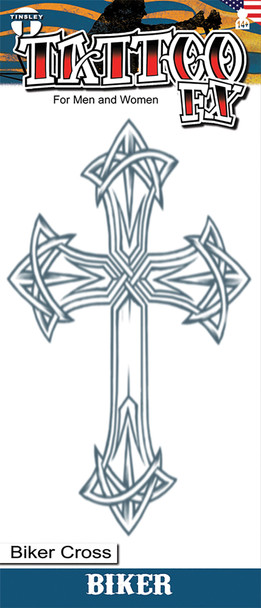 Biker Cross Biker Tattoos FX Adult