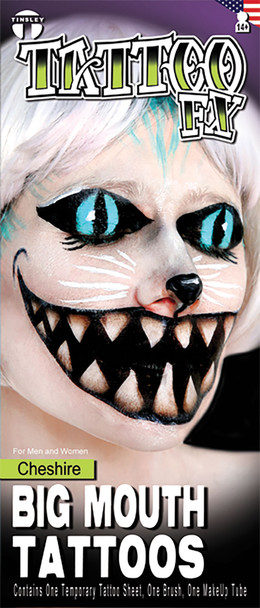 Cheshire Big Mouth Tattoos FX Adult