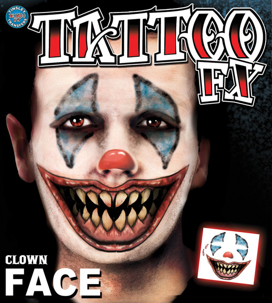 Clown Face Tattoos Adult