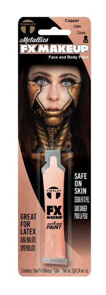 Metallic Copper FX Make-Up Face Body Adult