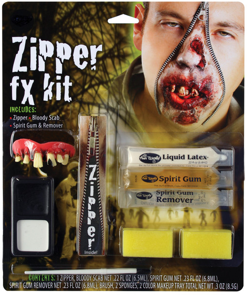 Zipper Character Make-Up Kit Zombie