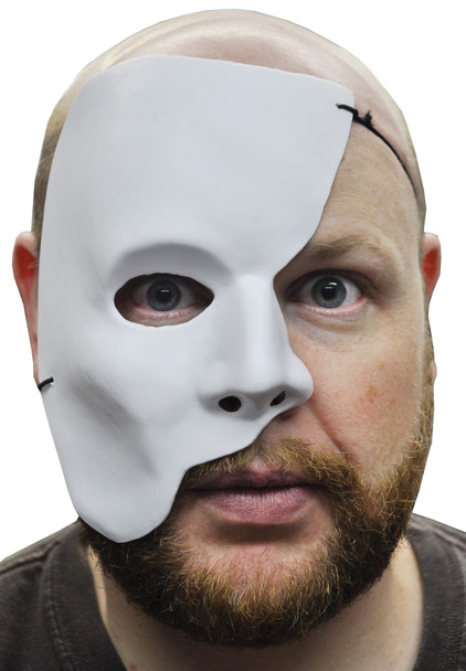Men's White Partial Face Mask