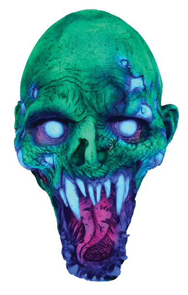 UV Schell Shocked Latex Mask Adult
