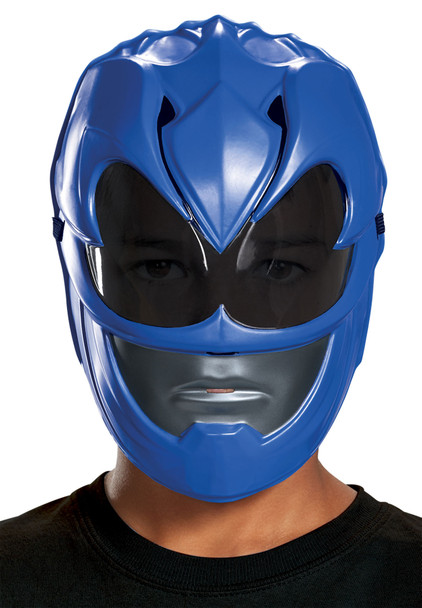 Boy's Blue Ranger Vacuform Mask-Power Rangers Movie 2017 Child Costume