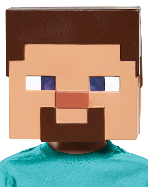 Boy's Steve Vacuform Mask-Minecraft Child Costume