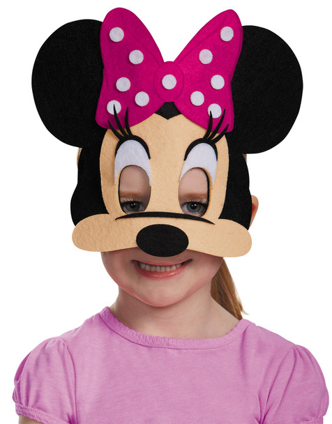 Boy's Pink Minnie Mouse Felt Mask Child Costume