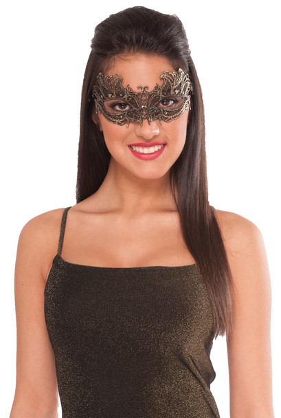 Women's Lace Mask Gold