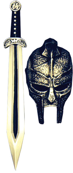 Gladiator Mask & Sword Set Adult