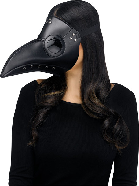 Women's Plague Doctor Faux Leather Mask