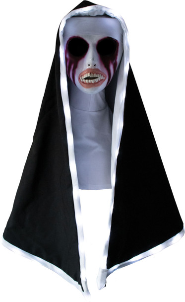 Men's Purge Nun Mask With Light-Up Hood