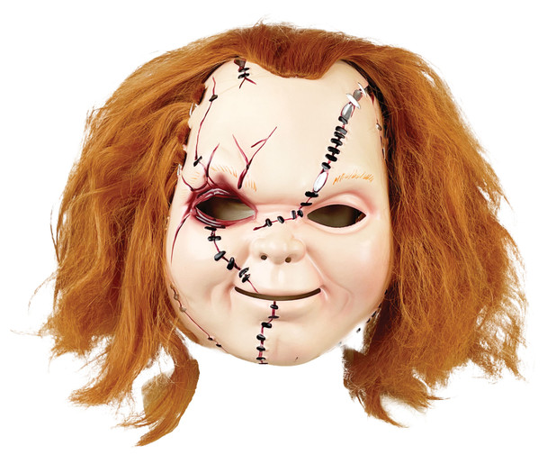 Men's Curse Of Scarred Chucky Plastic Mask Adult
