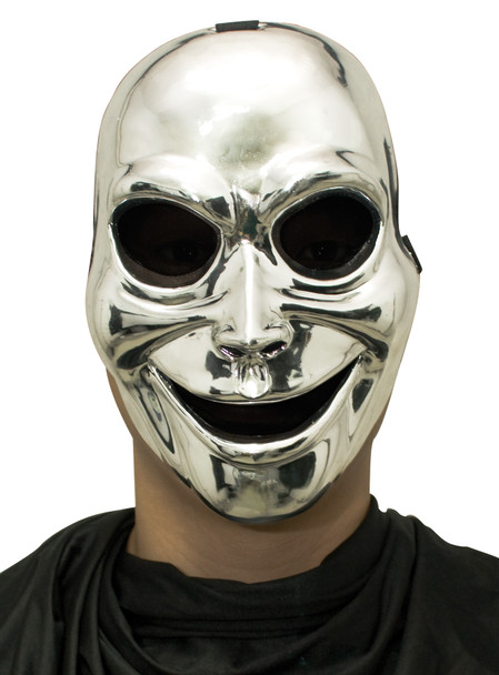 Men's Sinister Ghost Mask Silver