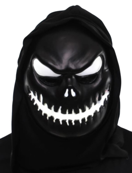 Men's Light-Up Skull Mask White