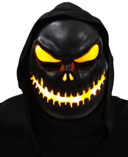 Men's Light-Up Skull Mask Yellow